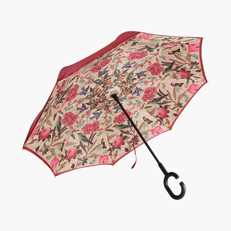 INDIA CIRCUS Bird Land Printed Reversible Umbrella