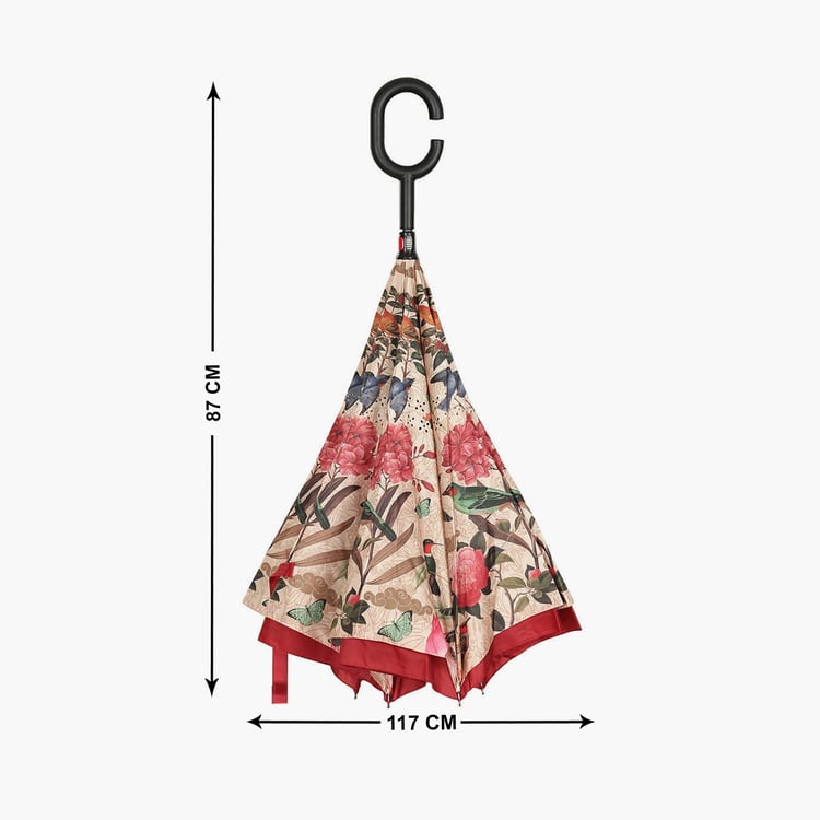 INDIA CIRCUS Bird Land Printed Reversible Umbrella