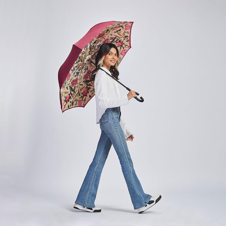 INDIA CIRCUS Bird Land Printed Reversible Umbrella