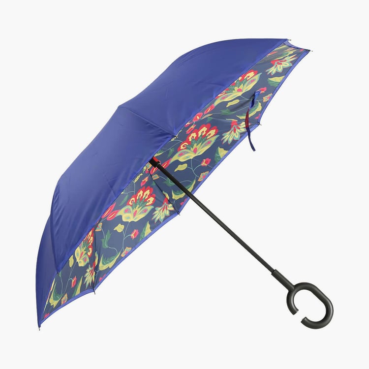 INDIA CIRCUS Cyanic Pop Burst Printed Reversible Umbrella