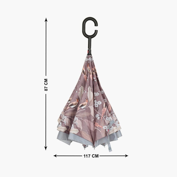 INDIA CIRCUS Bird Land Paradise Printed Reversible Umbrella