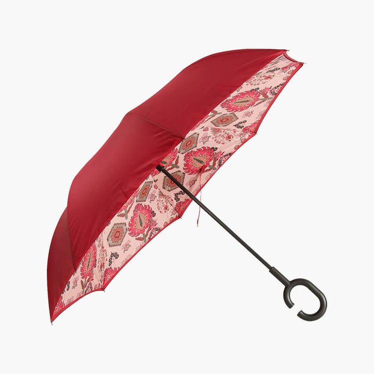 INDIA CIRCUS Mystifying Dazzle Printed Reversible Umbrella