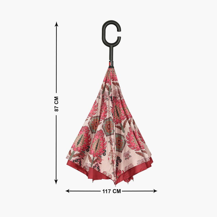 INDIA CIRCUS Mystifying Dazzle Printed Reversible Umbrella