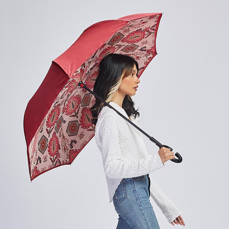 INDIA CIRCUS Mystifying Dazzle Printed Reversible Umbrella