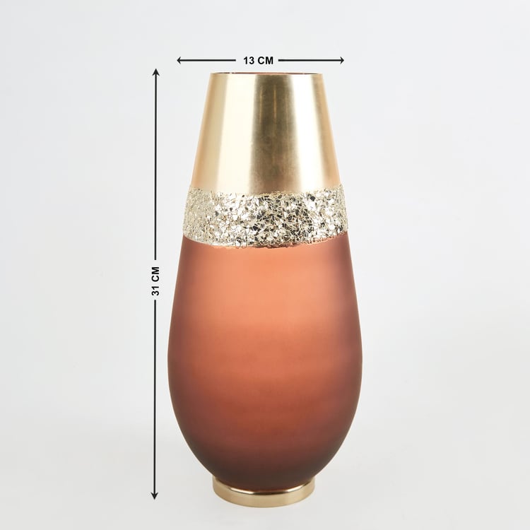 Mystique Glass Embellished Vase