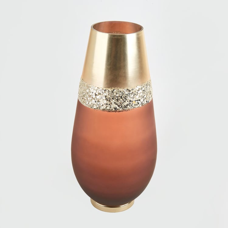 Mystique Glass Embellished Vase