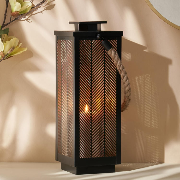 Aerin Iron Cut-Out Hanging Lantern