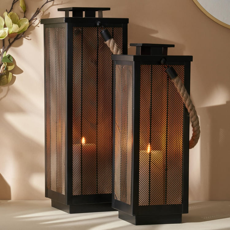 Aerin Iron Cut-Out Hanging Lantern