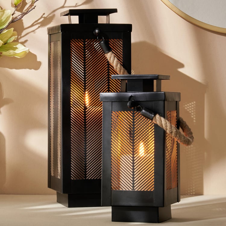 Aerin Iron Cut-Out Hanging Lantern