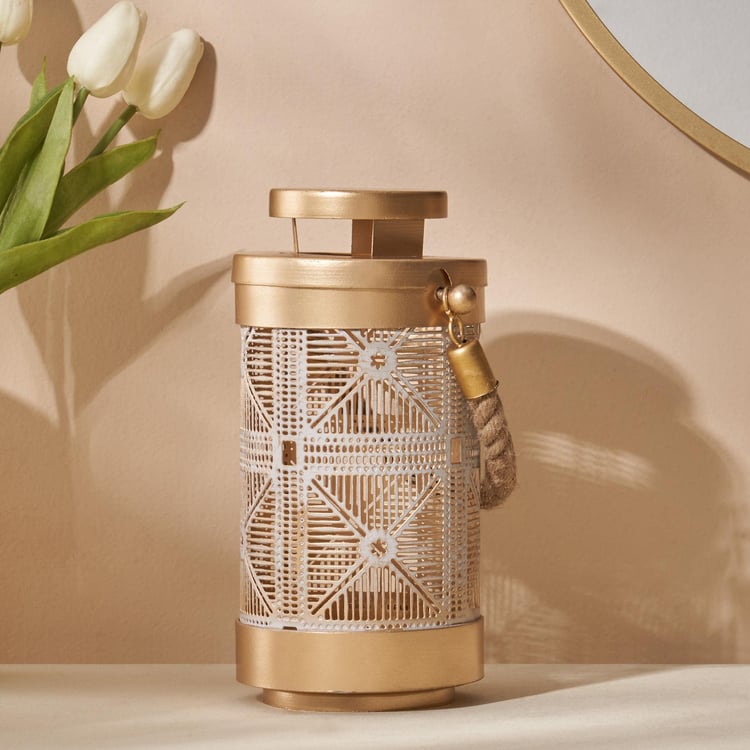 Aerin Iron Cut-Out Hanging Lantern