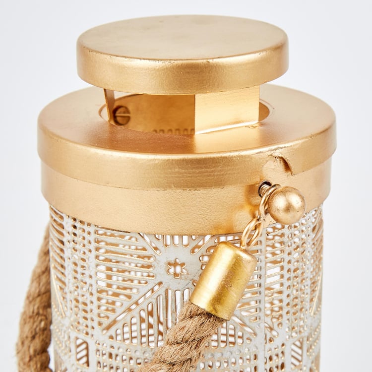 Aerin Iron Cut-Out Hanging Lantern