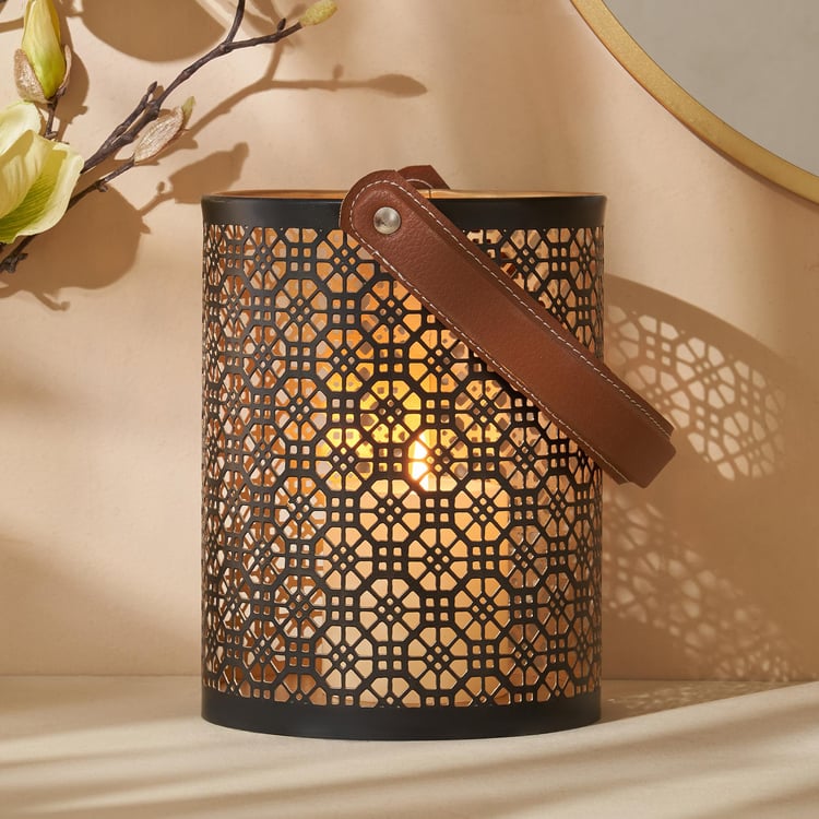 Aerin Iron Cut-Out Hanging Lantern