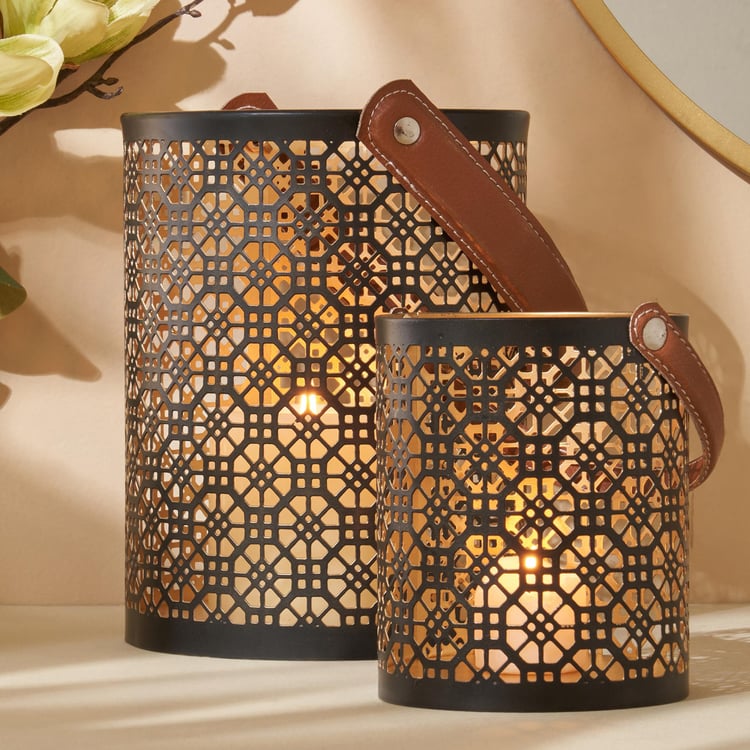 Aerin Iron Cut-Out Hanging Lantern