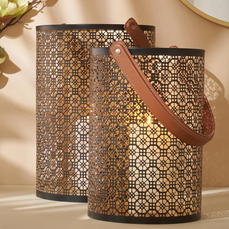 Aerin Iron Cut-Out Hanging Lantern