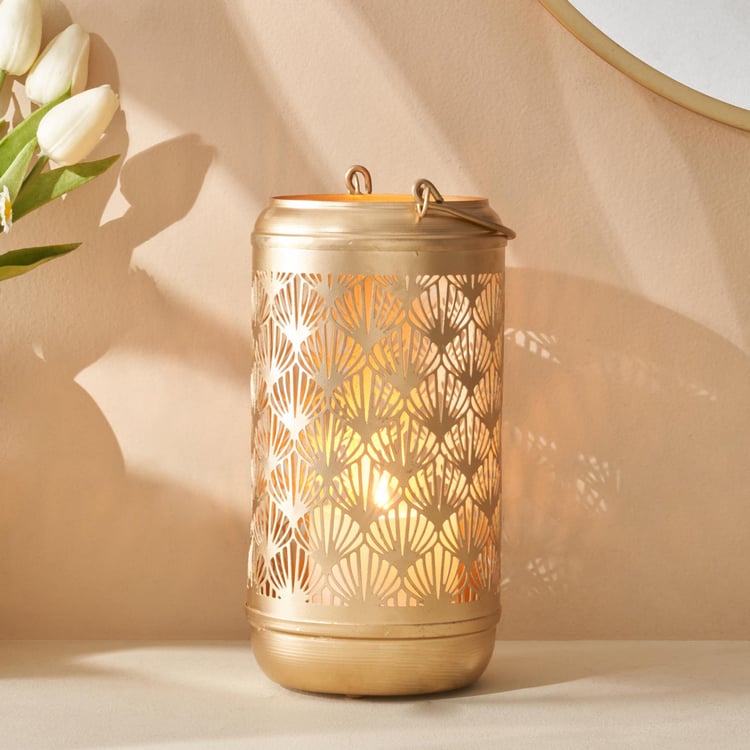 Aerin Metal Cut-Out Hanging Lantern