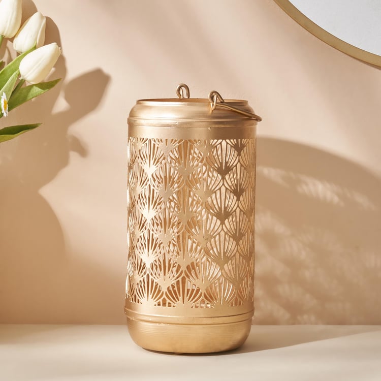 Aerin Metal Cut-Out Hanging Lantern