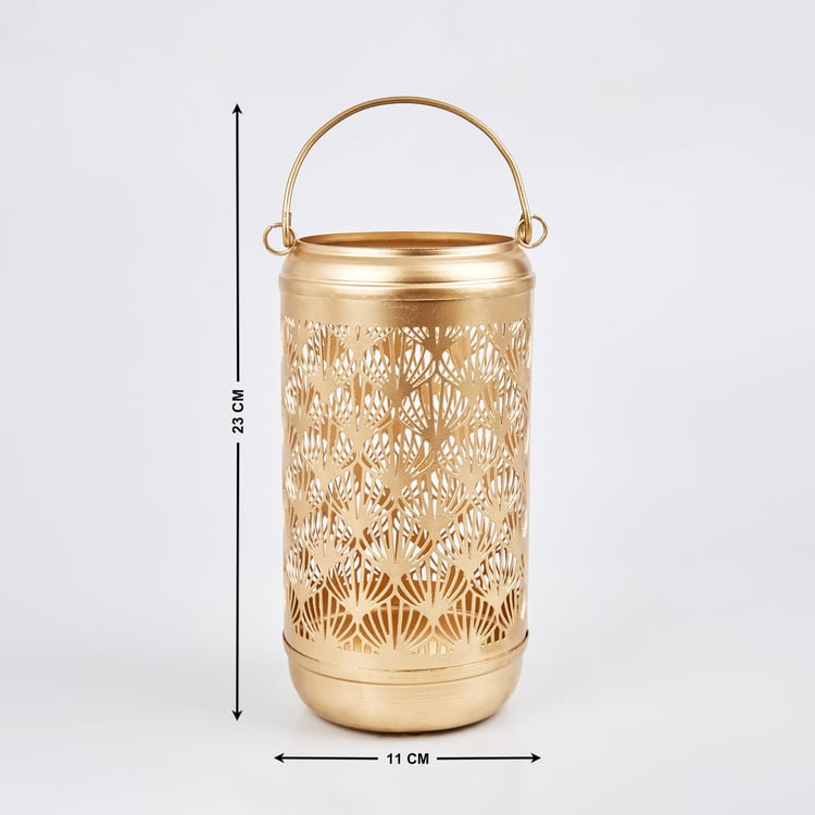 Aerin Metal Cut-Out Hanging Lantern