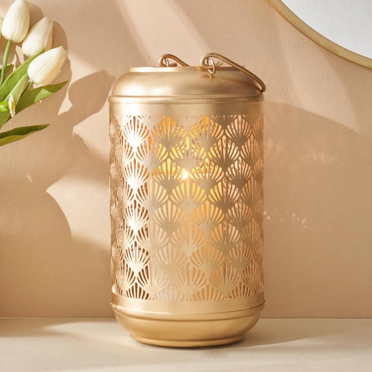 Aerin Metal Cut-Out Hanging Lantern