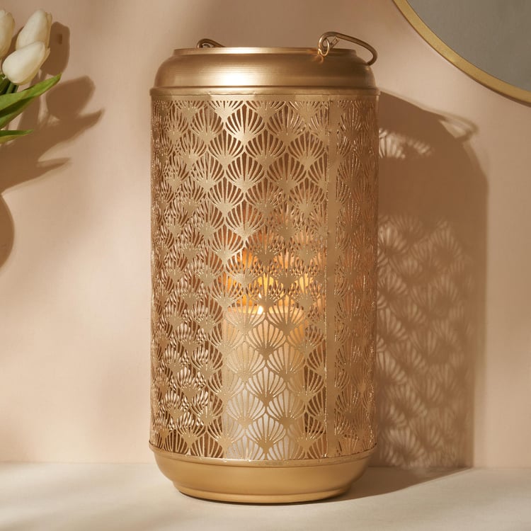 Aerin Metal Cut-Out Hanging Lantern