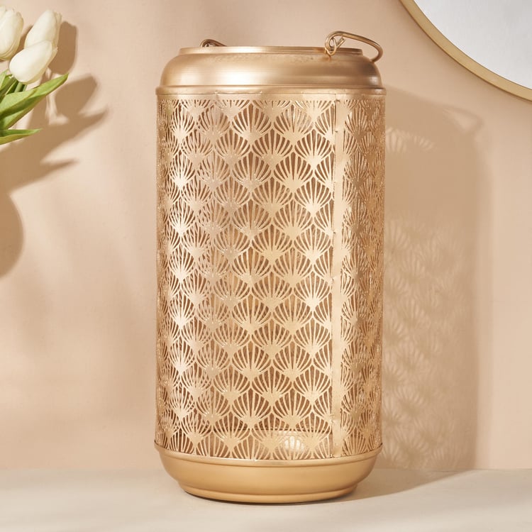 Aerin Metal Cut-Out Hanging Lantern