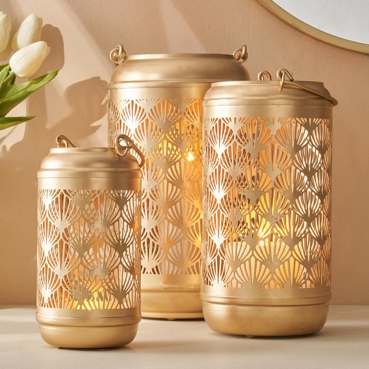 Aerin Metal Cut-Out Hanging Lantern