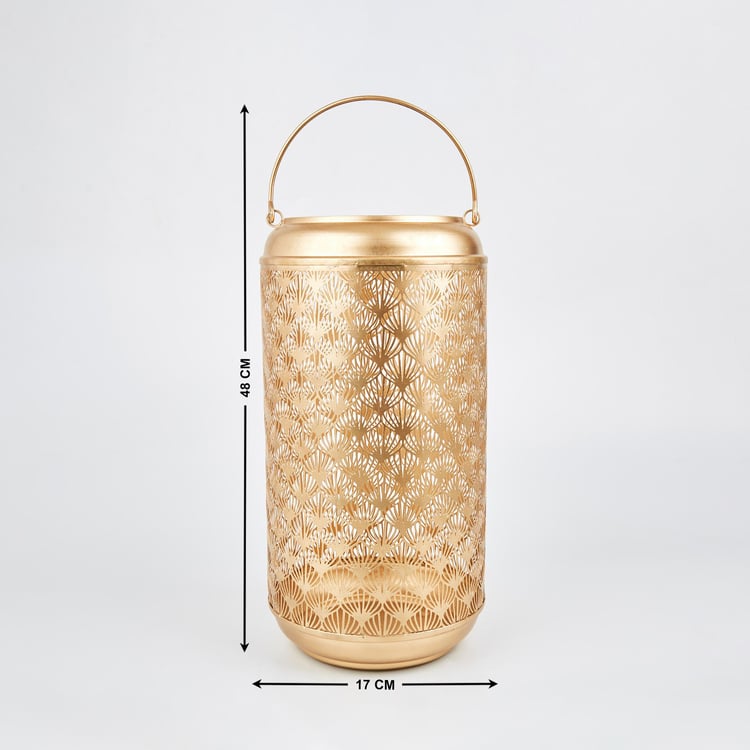 Aerin Metal Cut-Out Hanging Lantern