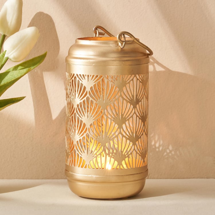 Aerin Metal Cut-Out Hanging Lantern