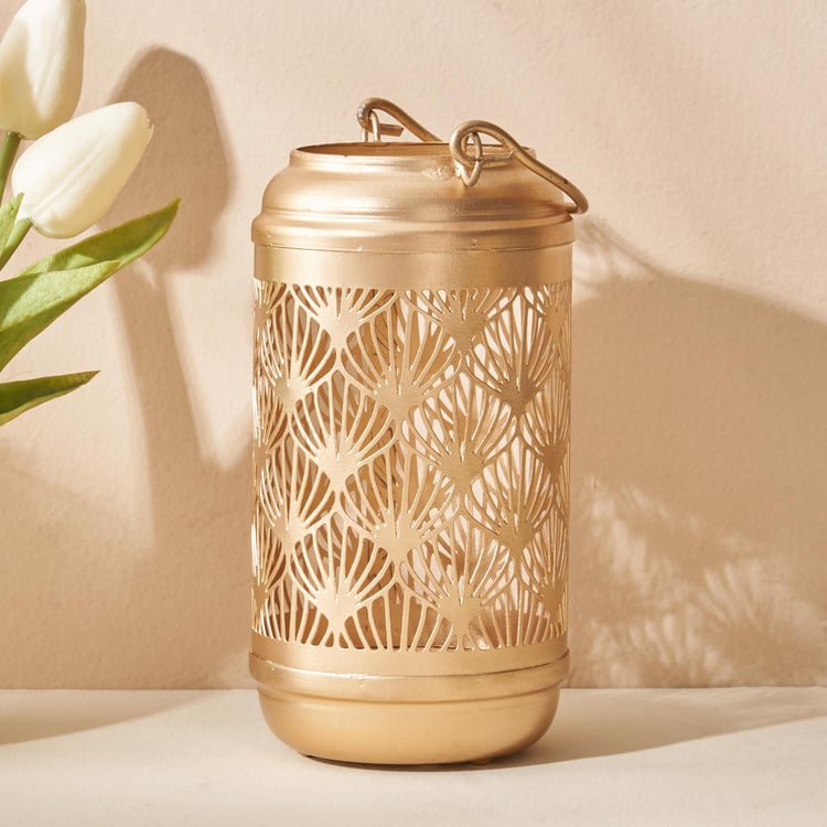 Aerin Metal Cut-Out Hanging Lantern