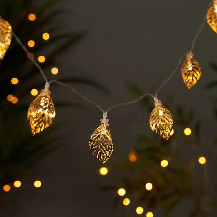 Serena Slice Leaf LED String Lights - 7 Bulbs