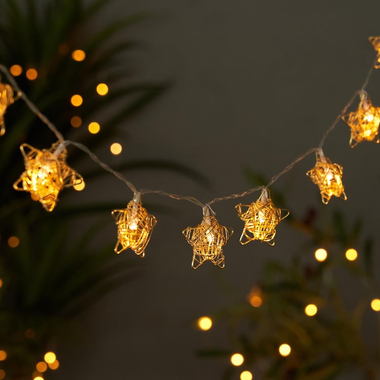 Serena Slice Star String Lights - 10 Bulbs