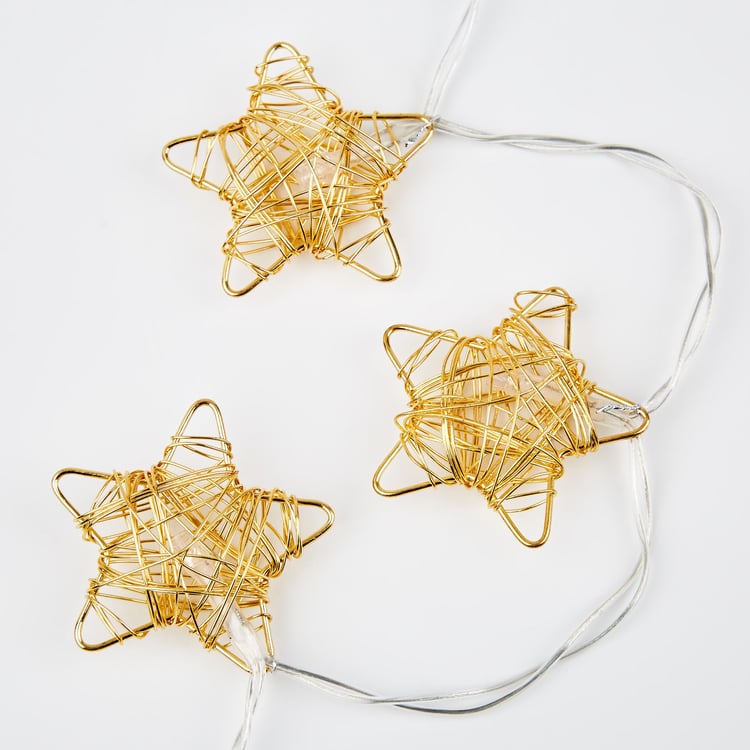 Serena Slice Star String Lights - 10 Bulbs