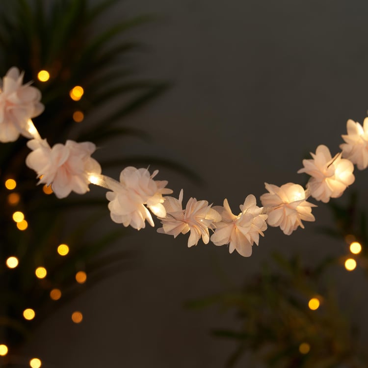 Serena Fabric Flower String Lights - 18 Bulbs