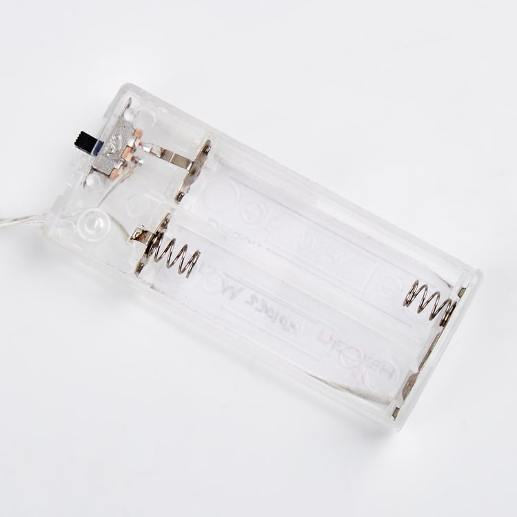Serena Slice Decorative Leaf Stick with String Lights