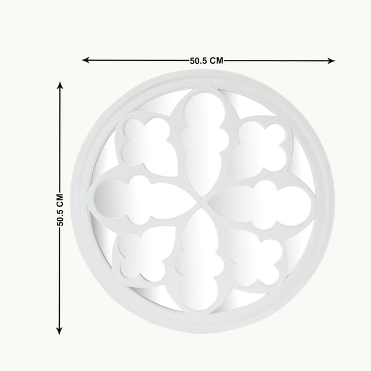 Reflection Classic Polypropylene Round Decorative Wall Mirror - 50.5cm