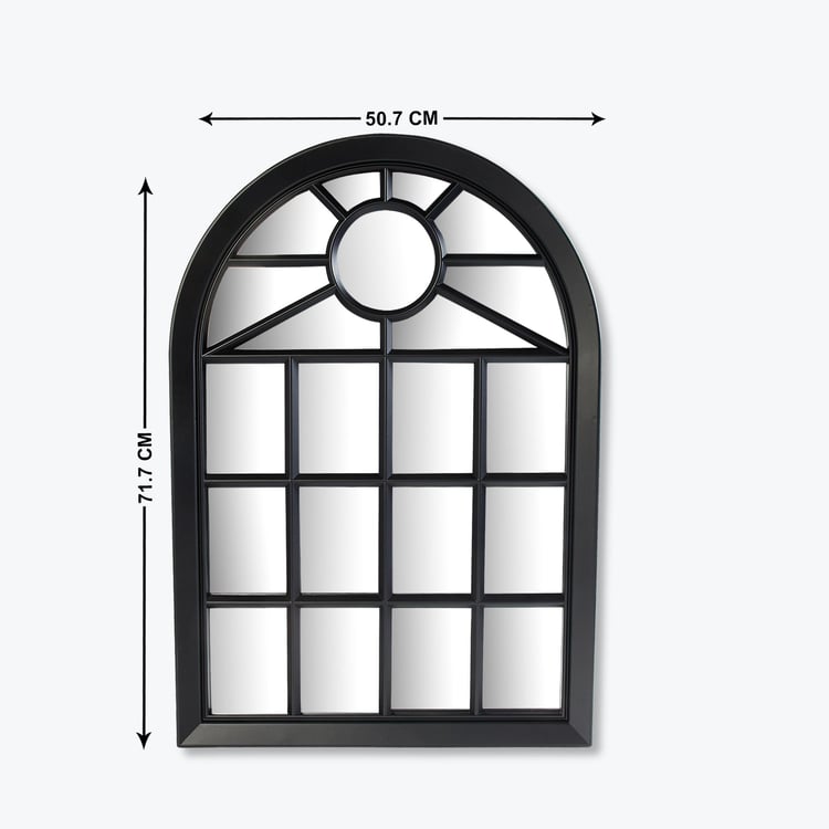 Reflection Mansion Polypropylene Window Decorative Wall Mirror - 50.7x71.7cm