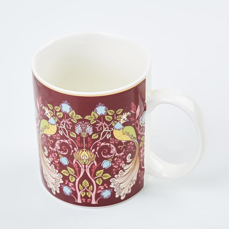 Feslix Morris Porcelain Printed Coffee Mug - 340ml