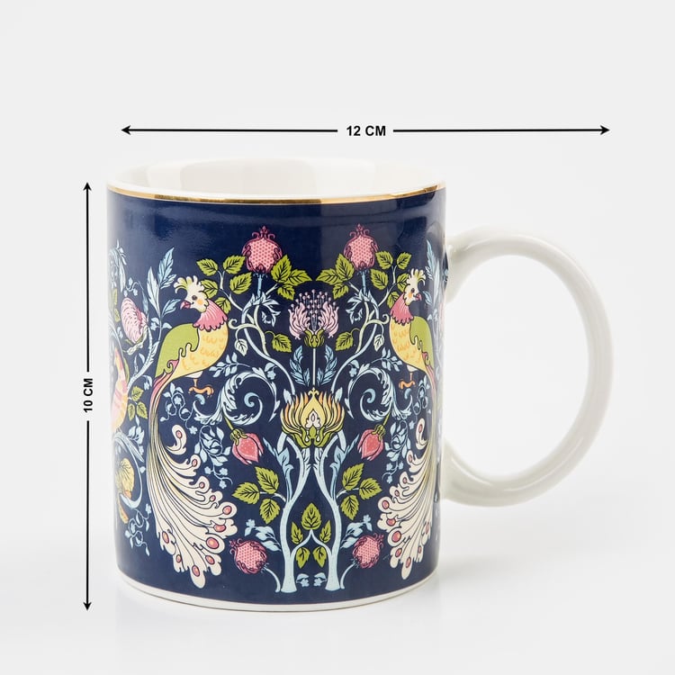 Feslix Morris Porcelain Printed Coffee Mug - 340ml