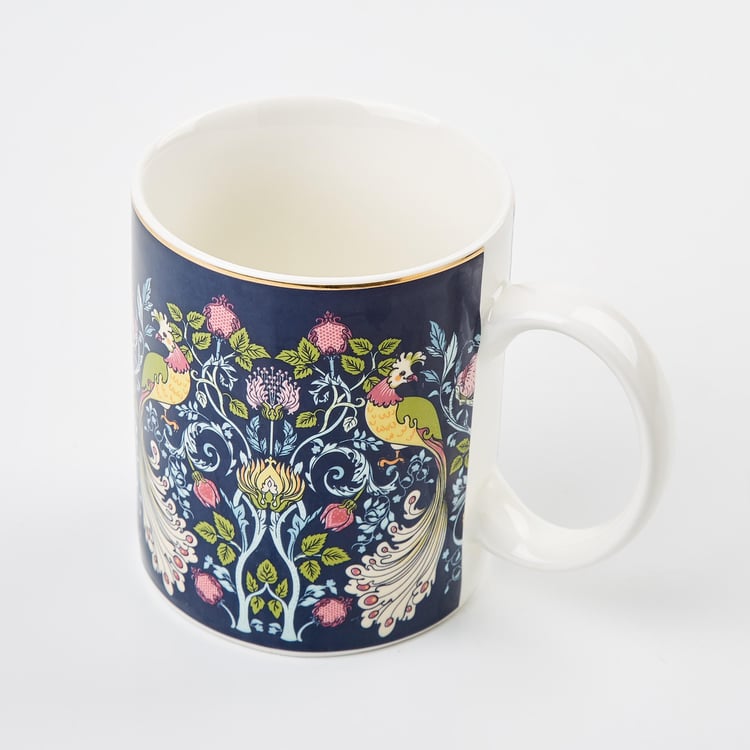 Feslix Morris Porcelain Printed Coffee Mug - 340ml