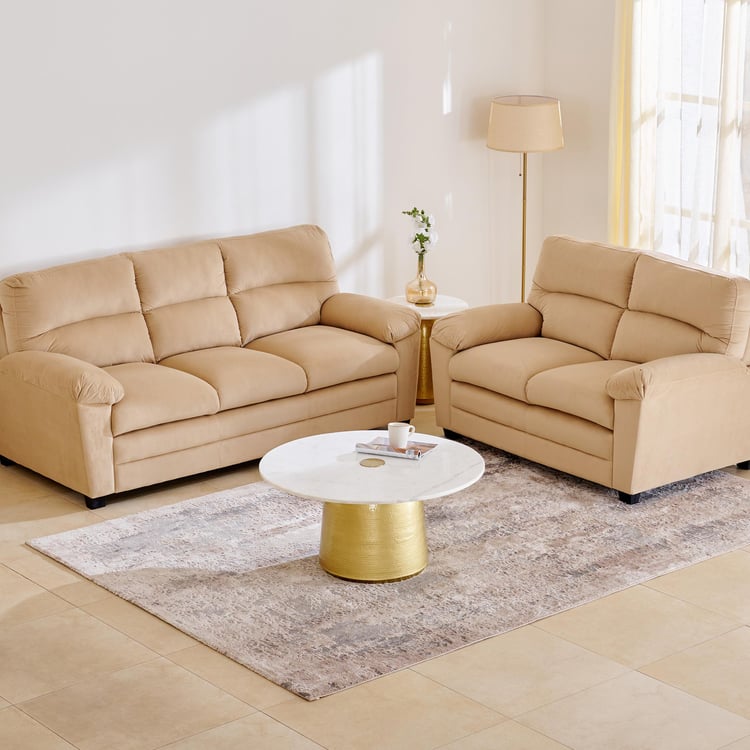 Mojo Velvet 3+2 Seater Sofa Set - Beige