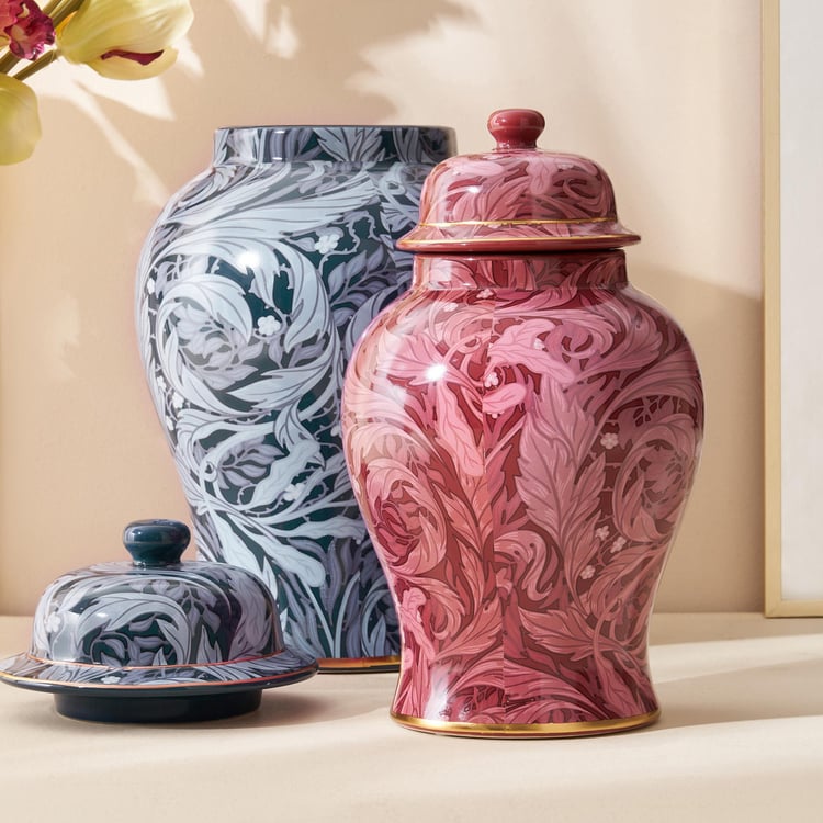 Feslix Matilda Ceramic Printed Decorative Canister