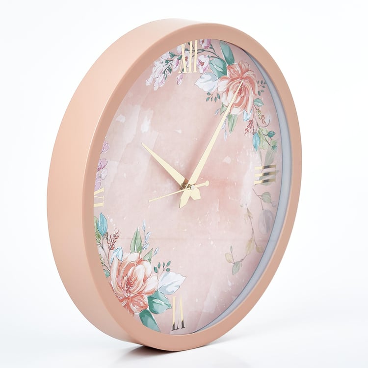 Moksha Divine Floral Wall Clock - 30cm