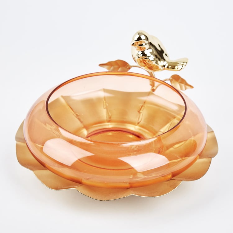 Wables Glass Decorative Bowl with Platter