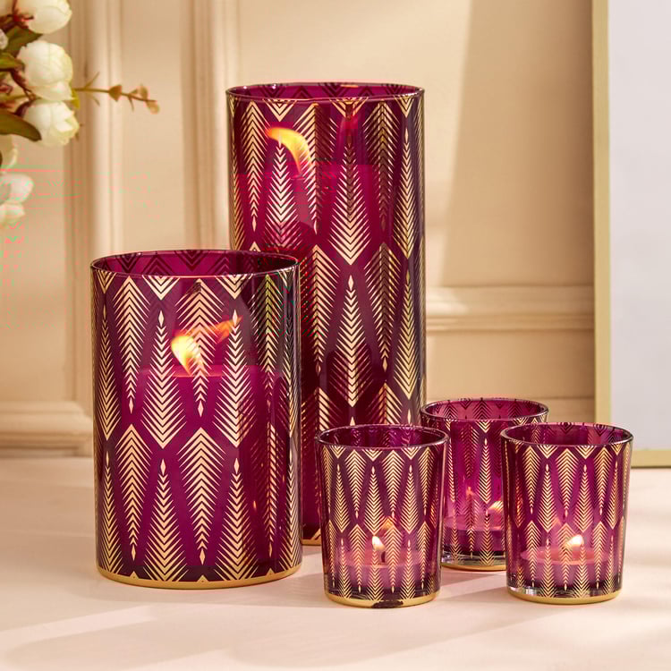 Maya Set of 3 Glass T-Light Holders