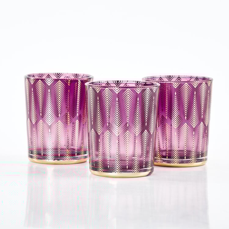 Maya Set of 3 Glass T-Light Holders