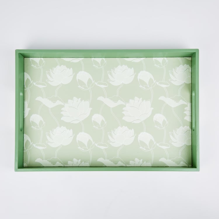 Corsica Kamal Wooden Printed Serving Tray - 45x30cm