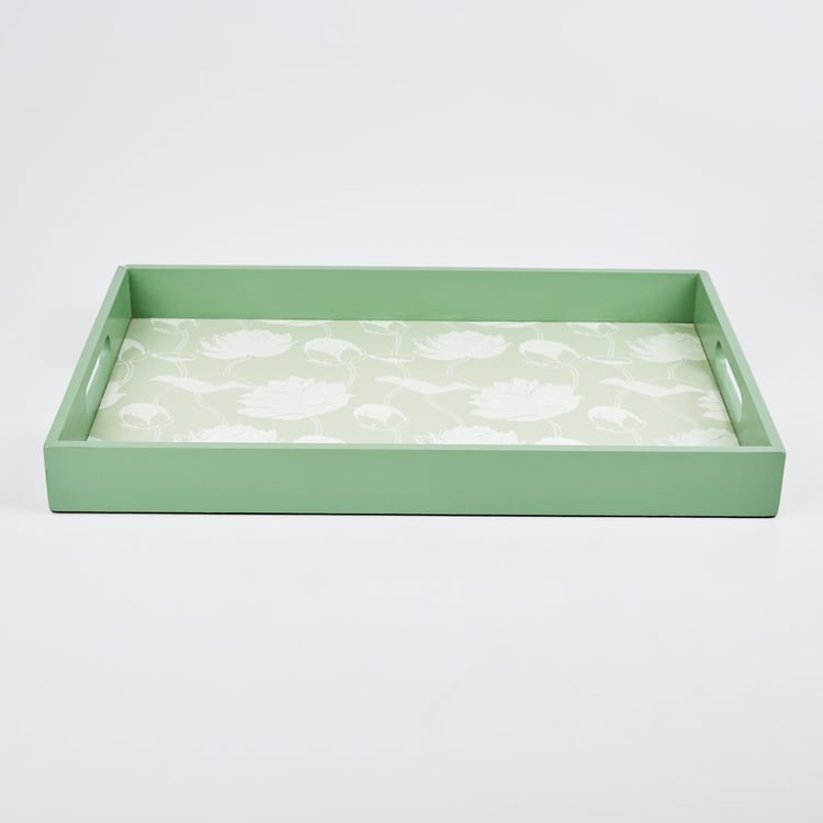 Corsica Kamal Wooden Printed Serving Tray - 45x30cm