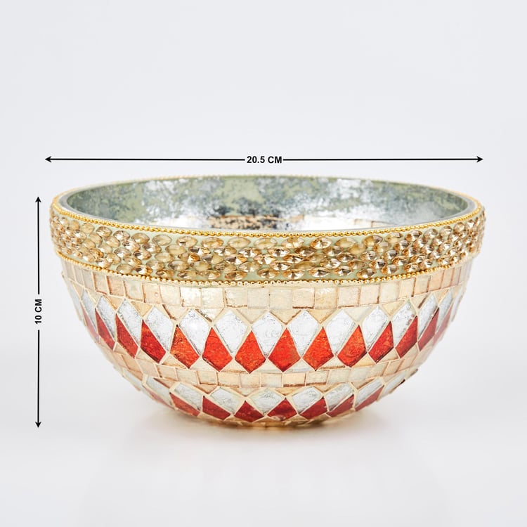 Corsica Mabel Glass Mosaic Decorative Bowl