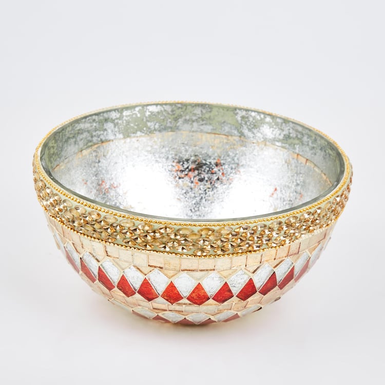 Corsica Mabel Glass Mosaic Decorative Bowl