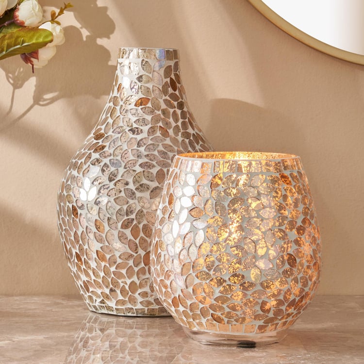 Mabel Arlen Glass Mosaic Vase