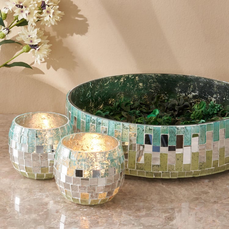 Mabel Glass Mosaic Decorative Bowl